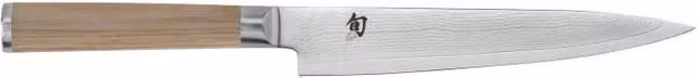 Kai Shun Classic White Coltello Universale DM0701W con Lama in Acciaio VG-MAX e 32 Strati Damasco, Manico in Legno Pakkawood Beige