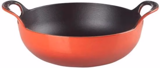 Le Creuset Casseruola in Ghisa Smaltata Balti Dish Rosso Ciliegia Diametro 24 cm