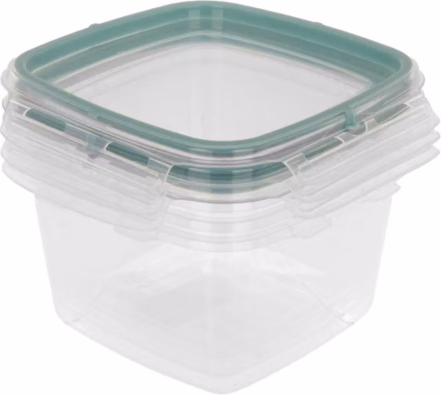 Set di 3 contenitori alimentari Snips Snipslock ermetici, trasparenti e blu, capacità 1 l ciascuno