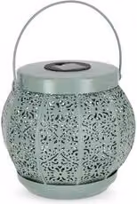 Lampada da tavolo solare Yes Everyday KALIDAS Verde in metallo L/P/H: 20 x 20 x 20 cm