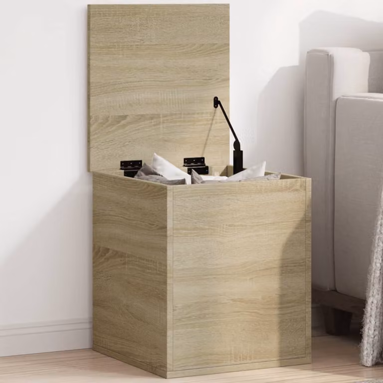 Contenitore vidaXL in legno multistrato Rovere Sonoma, colore beige/marrone, L 40 cm x P 42 cm x H 46 cm