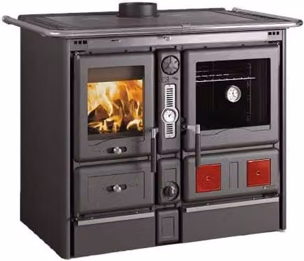 Termostufa a Legna La Nordica Termorosa XXL DSA 4.0 in Acciaio Smaltato Antracite