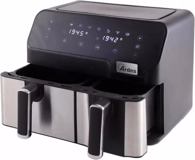 Friggitrice ad aria Ardes Dual con doppio cestello e temperatura regolabile fino a 200 gradi