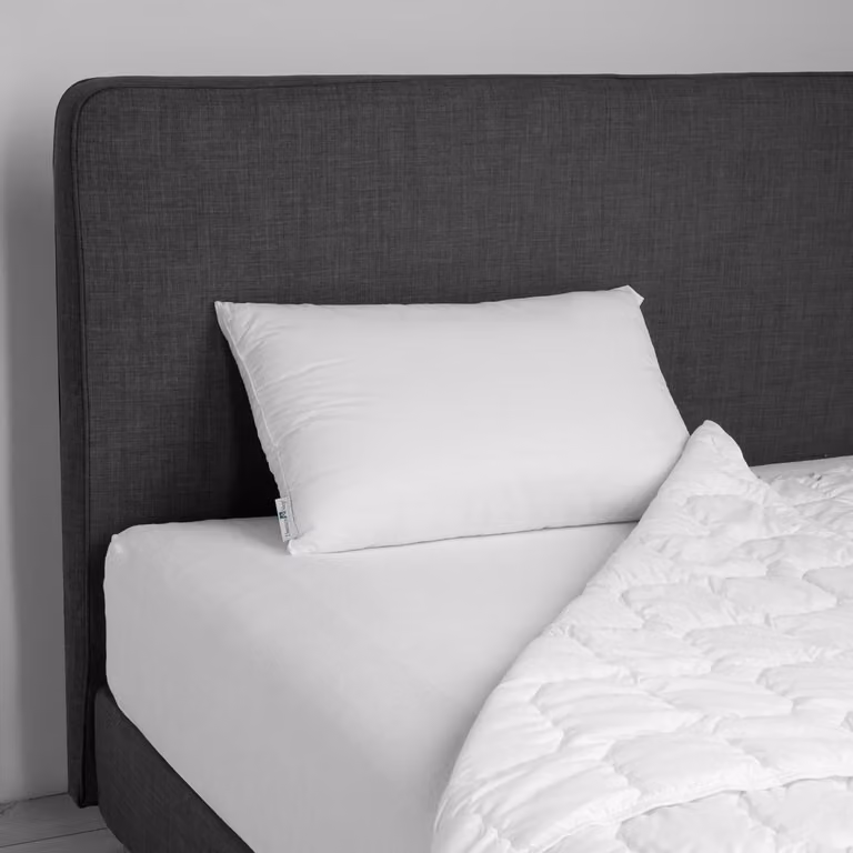 Cuscino anatomico DaunenStep Classic bianco per chi dorme di schiena o di lato L 50 cm x P 80 cm