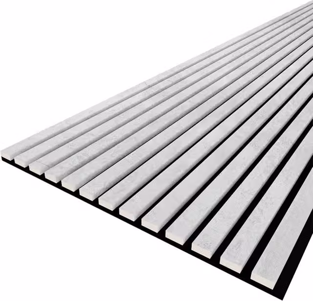 Pannello Fonoassorbente a Doghe bella Pro Effetto Legno Colore Grigio L: 60 cm, H: 9 cm