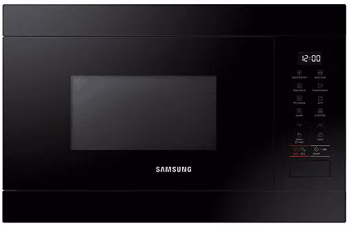 Forno a microonde da incasso Samsung con grill, capacità 22 l, potenza microonde 850 W, potenza grill 1100 W, Classe A, colore Nero, L/P/H: 59,5 x 38 x 32 cm