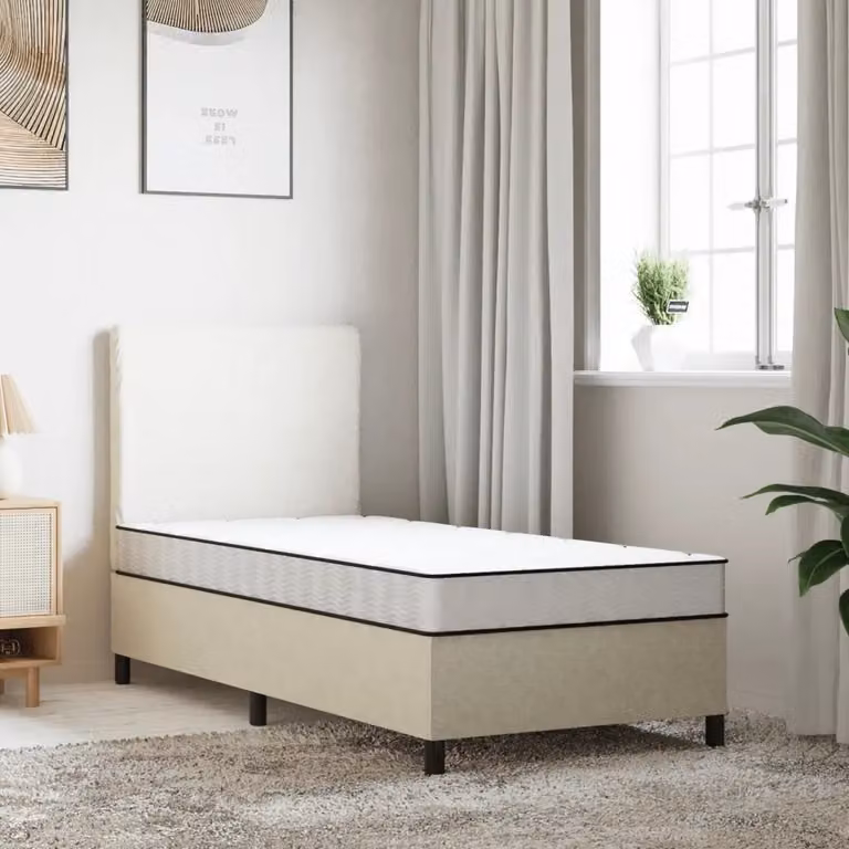 vidaXL Materasso in Schiuma per Bambini con Rivestimento Rimovibile, Bianco e Nero, L/P: 160 x 80 cm, H: 16 cm