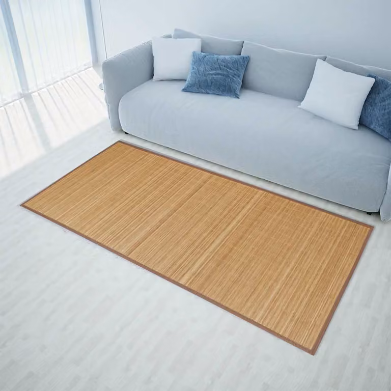 vidaXL Tappeto Rettangolare in Bambù Marrone L: 300 cm, P: 80 cm