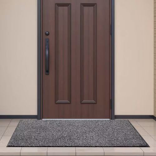 Zerbino per ingresso professionale VEVOR grigio, tappeto industriale lavabile in polipropilene e PVC, L: 152,4 cm x P: 91,4 cm
