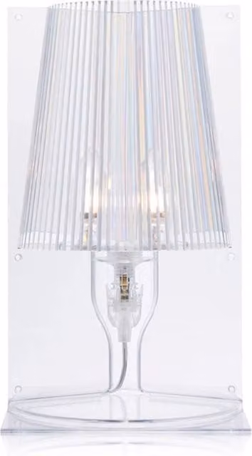 Lampada da tavolo Kartell Take trasparente con luce LED calda