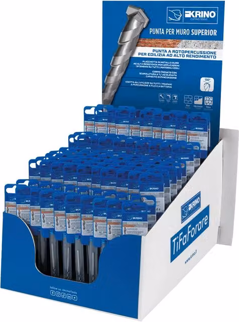Espositore da Banco Krino Superior con 105 Pezzi Blu