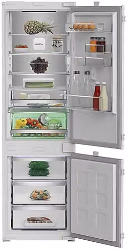 Frigorifero combinato da incasso Beko B7BCNA295HS2, Capacità netta 270 l, No Frost, Classe D, Bianco, L: 54 cm, P: 55 cm, H: 177,5 cm