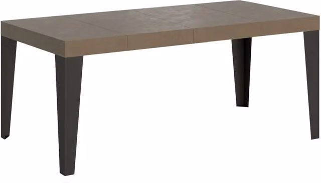 Tavolo allungabile Itamoby Flame Premium rettangolare tortora con gambe antracite L: 90-246 cm, P: 90 cm