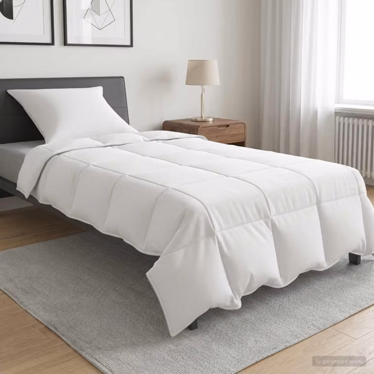 Set da letto trapuntato vidaXL 2 pezzi bianco per adulti