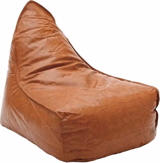 Poltrona-pouf in ecopelle marrone Mobili 2G L/P/H: 130 x 82 x 65 cm