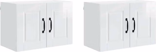 Set di 2 pensili da cucina PORTO DESIGN IN Bianco Lucido L: 60 cm, P: 31 cm, H: 40 cm