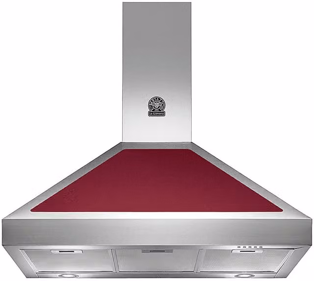 Cappa aspirante a parete La Germania K90AMHVIA/19 in acciaio inox color silver con modalità aspirazione o ricircolo