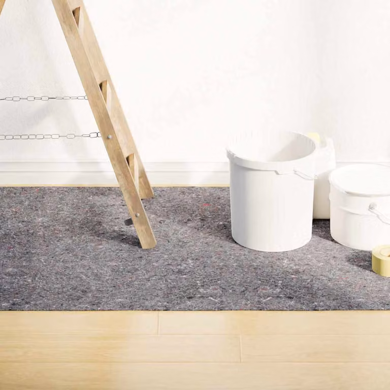 Set di 2 pile protettivi antiscivolo e assorbenti vidaXL in fleece grigio, Lunghezza: 5 m, Grammatura: 180 g/m²