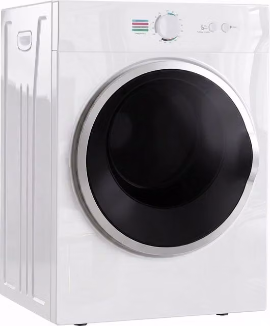 Asciugatrice Portatile HOMCOM da 4,8 kg con Riscaldamento PTC e Timer, Bianca
