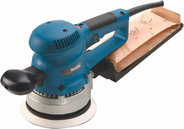 Levigatrice orbitale Makita BO6030JX blu con velocità variabile, diametro 150 mm e potenza 310 W