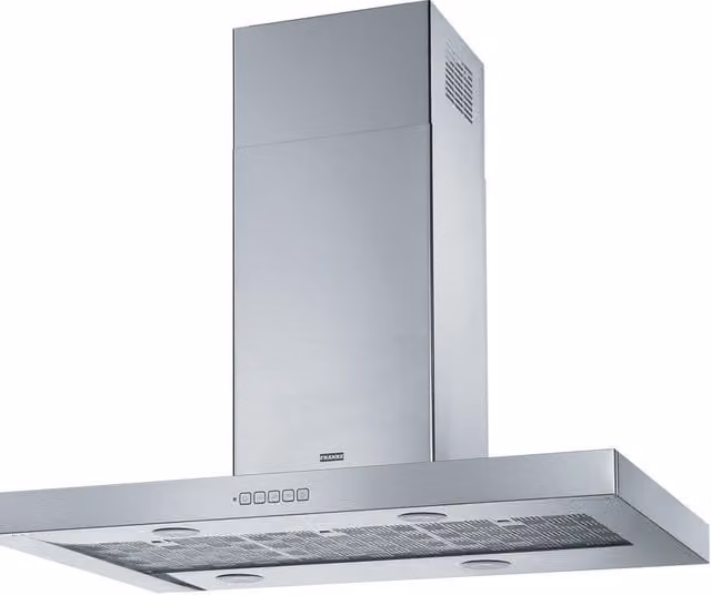 Cappa ad isola Franke Tale 905 I XS argento in acciaio inox con display LED L: 90 cm