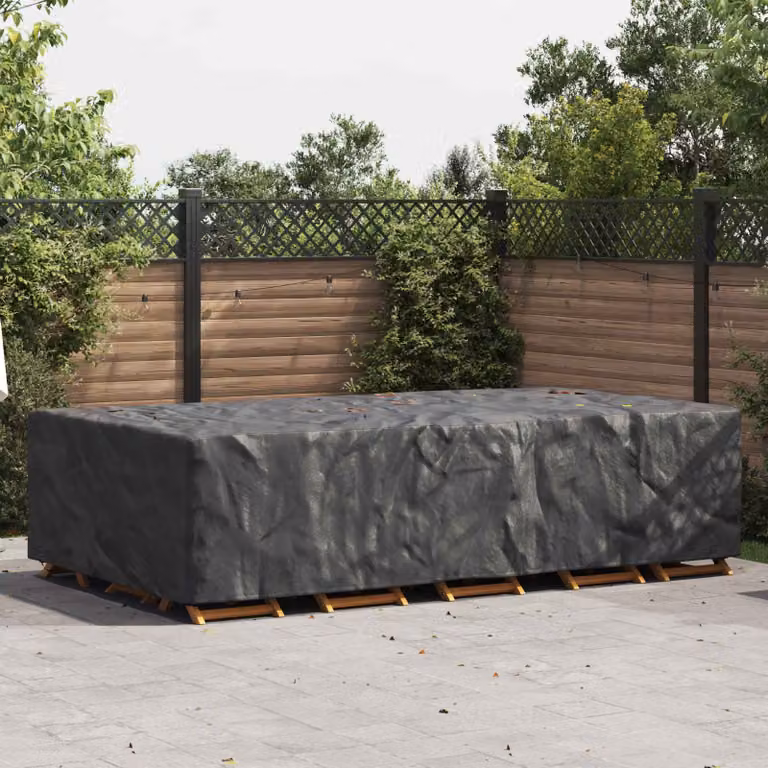 Copertura per mobili vidaXL impermeabile nera L: 305 cm, P: 190 cm, H: 85 cm