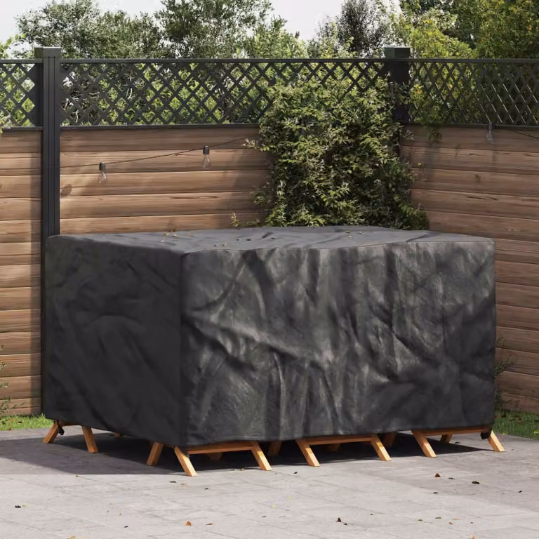 Copertura per mobili vidaXL impermeabile, colore nero, L: 180 cm, P: 150 cm, H: 85 cm