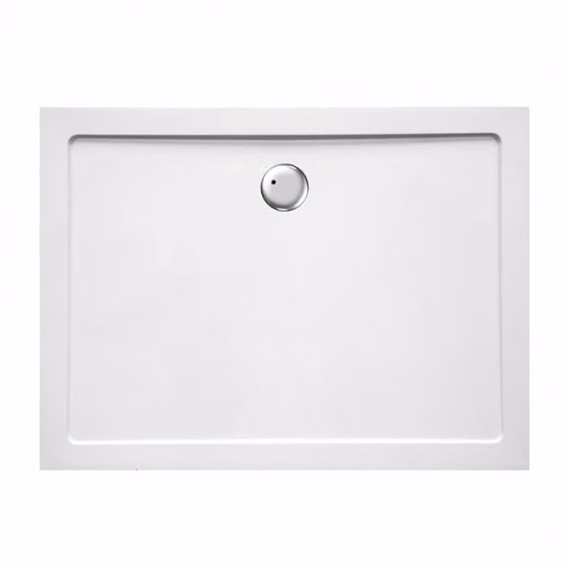Piatto doccia rettangolare Easyflat MONACO in resina minerale bianco L: 120 cm, P: 70 cm, H: 3,5 cm