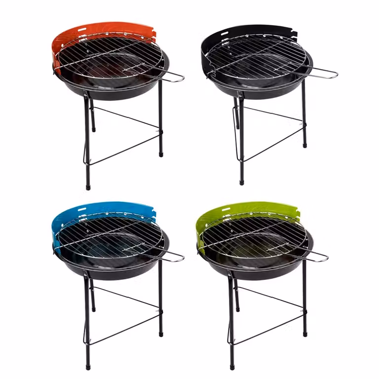 ALPINA Barbecue a carbone tondo in metallo tipo kettle