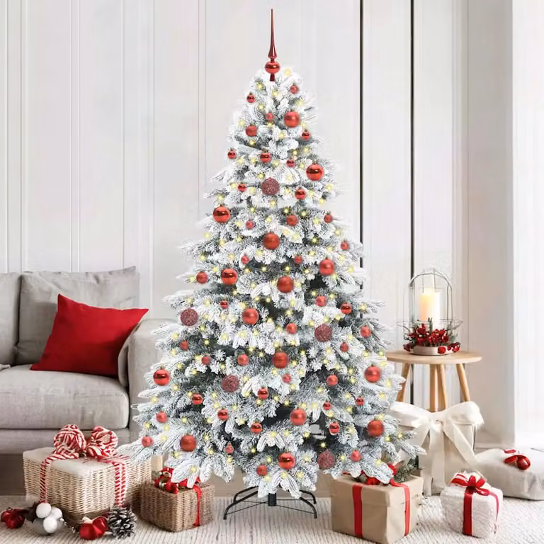 Albero di Natale artificiale vidaXL verde con 300 LED bianco caldo, Altezza: 180 cm