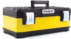 Cassetta per attrezzi Stanley con vaschetta in metallo e plastica, Giallo e Nero, L: 50 cm, P: 29 cm, H: 22 cm