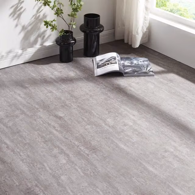 Set di 40 piastrelle SPC Aldire NEU.HOLZ per pavimentazione interna con sistema di incastro click, effetto pietra grigia, NK33