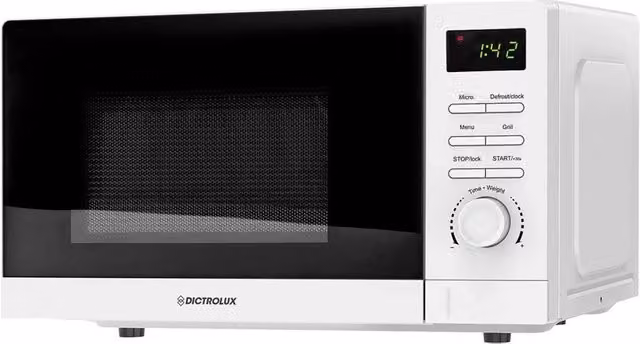 Forno a microonde digitale Trade Shop Traesio bianco con grill, capacità 20 lt, potenza 800W, 8 programmi automatici e blocco bambini