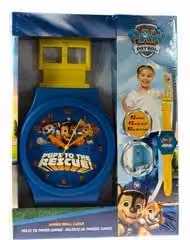 Orologio da parete analogico gigante Paw Patrol blu Toys One Diametro: 92 cm