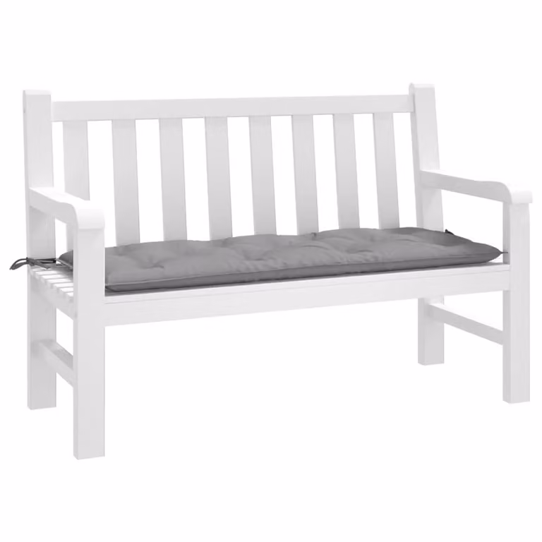 vidaXL Cuscino per Panca Grigio in Tessuto Oxford Idrorepellente e Traspirante L: 120 cm, P: 50 cm, H: 7 cm