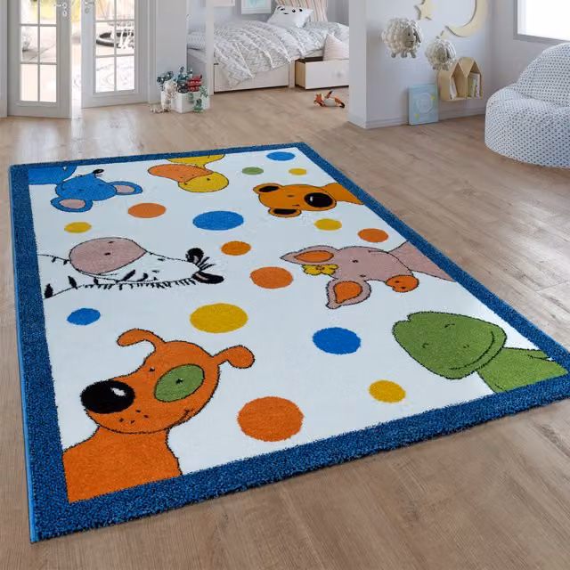 Tappeto per bambini Die lieben sieben bianco L: 120 cm, P: 170 cm