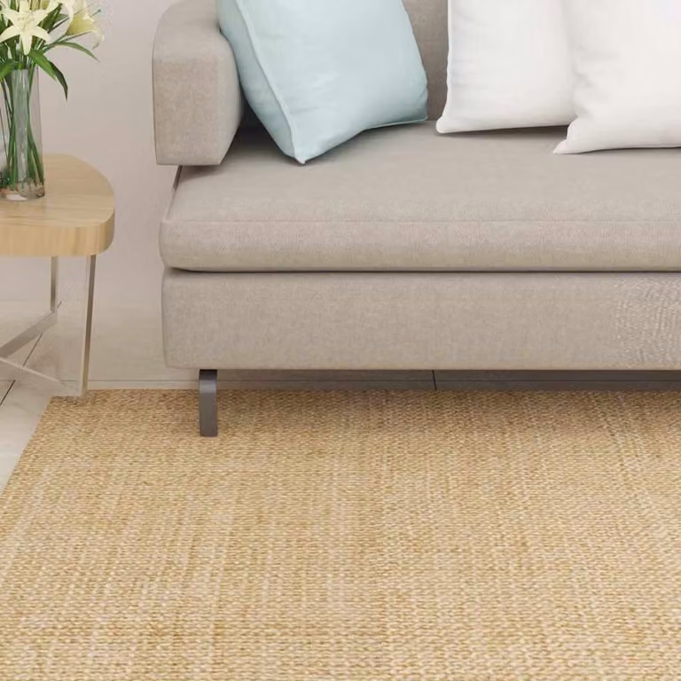 vidaXL Tappeto in Sisal Naturale Rettangolare Beige e Marrone L: 300 cm, P: 100 cm