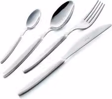 Set di posate Eme CROMO in acciaio inox 18/0 bianco e argento, 24 pezzi
