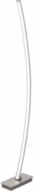 Lampada da terra LED Rabalux Addison in alluminio grigio e argento con luce bianco caldo