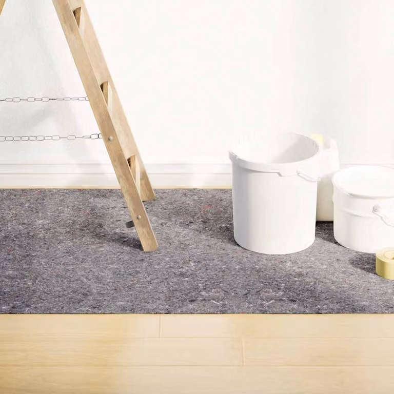 Set di 2 pile protettivi antiscivolo e assorbenti vidaXL in fleece grigio, 5 m, 220 g/m²