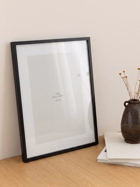 Cornice Elma Kenay Home nera in metallo, L 30 cm x P 40 cm