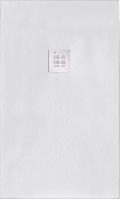 Piatto doccia rettangolare Taco effetto pietra marmoresina STONE bianco L: 90 cm, P: 80 cm