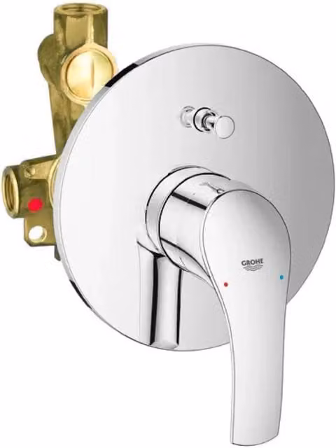Rubinetto Miscelatore Monocomando da Incasso per Doccia Grohe Eurosmart New Cromato