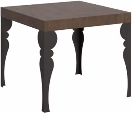 Tavolo allungabile moderno Itamoby rettangolare in marrone e antracite L: 90-246 cm, P: 90 cm, H: 77 cm