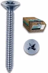 Set di 500 viti autofilettanti per metallo Mustad zincate argento, Diametro: 4,2 mm, Lunghezza: 13,0 mm