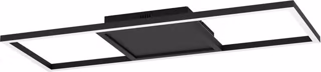 Plafoniera Moderna Eglo Calagrano-Z in Alluminio Nero con Luce LED Integrata 21W