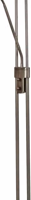 Piantana Searchlight Mother Child in Acciaio e Vetro con LED Regolabile, Colore Oro/Ottone o Argento, Luce Calda 3000K