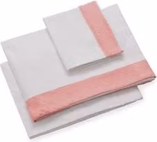 Set di lenzuola per culla evolutiva Italbaby Infinito 3 pezzi Rosa e Bianco con motivo a pois