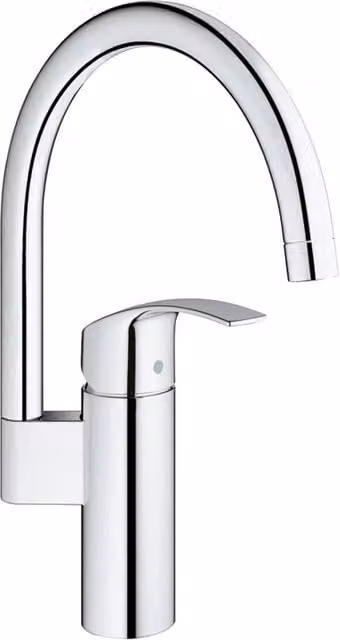 Miscelatore monocomando per lavello Eurosmart Grohe, cromo/argento