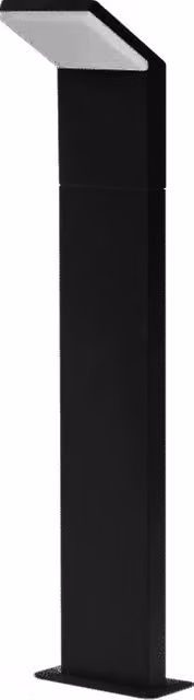 Paletto LED da esterno moderno nero con protezione IP54, potenza 9W, altezza: 60 cm, temperatura colore regolabile CCT 2200K/2700K/3000K